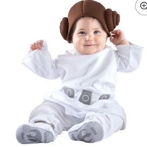 Jazwares Star Wars Princess Leia infant costume. NWT 12-18 months